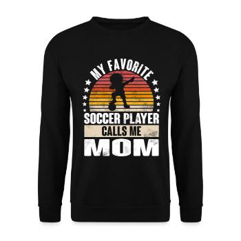 Soccer Soccer Players - Unisex Sweatshirt - black - Front - Alina (178cm) & Michal (187cm)