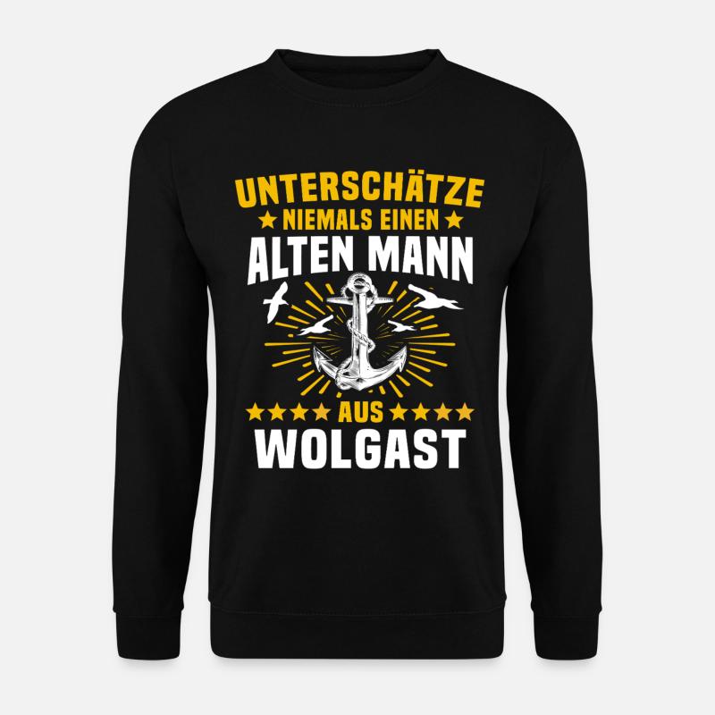 Wolgast underestimate Wolgast man - Unisex Sweatshirt - black