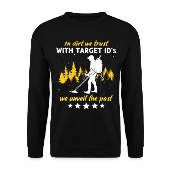dirt fishing - Unisex Sweatshirt - black - Front - Alina (178cm) & Michal (187cm)