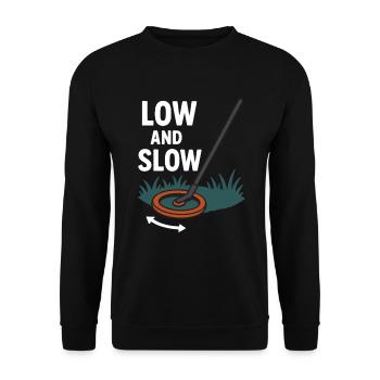 Low And Slow Metal Detecting Treasure Hunt - Unisex Sweatshirt - black - Front - Alina (178cm) & Michal (187cm)