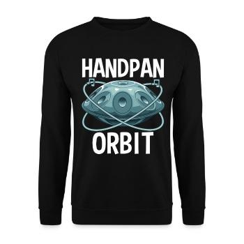 Handpan Orbit - Unisex Pullover - Schwarz - Vorne - Alina (178cm) & Michal (187cm)