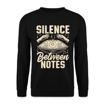 Silence entre les notes - Sweat-shirt Unisexe - noir - Devant - Alina (178cm) & Michal (187cm)
