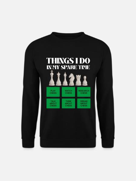 Temps d’échecs pendant les loisirs - Sweat-shirt Unisexe - noir