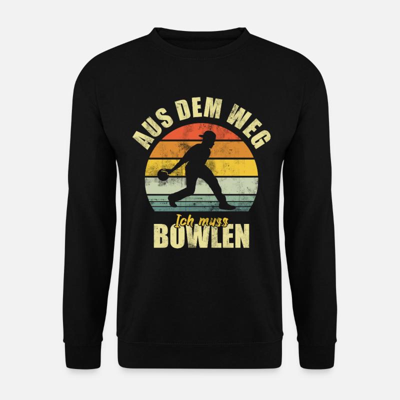 Bowling Bowling Funny Saying - Unisex Sweatshirt - black