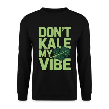 Nutritionniste, ne mets pas de chou kale, mon coach santé Vibe - Sweat-shirt Unisexe - noir - Devant - Alina (178cm) & Michal (187cm)