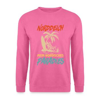 NORDDEICH IS MY NORDIC PARADISE Funny - Unisex Sweatshirt - pink - Front