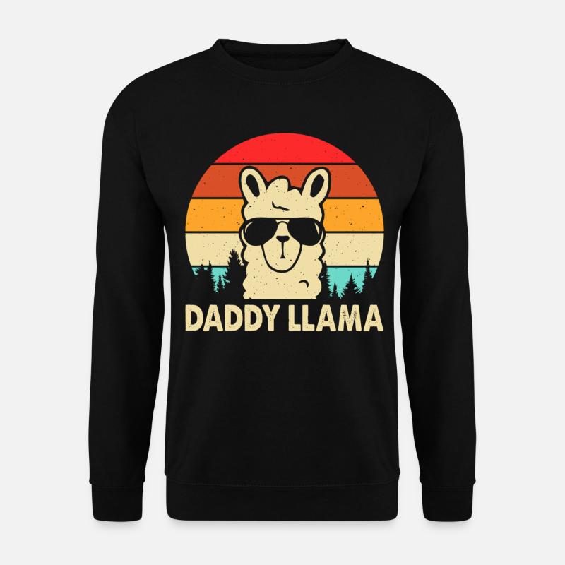 Daddy Llama - Unisex Sweatshirt - black