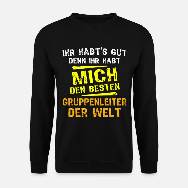 Gruppenleiter Geschenk - Unisex Pullover - Schwarz