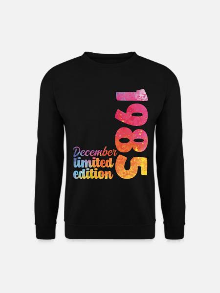 December 1985 Birthday Gift - Unisex Sweatshirt - black