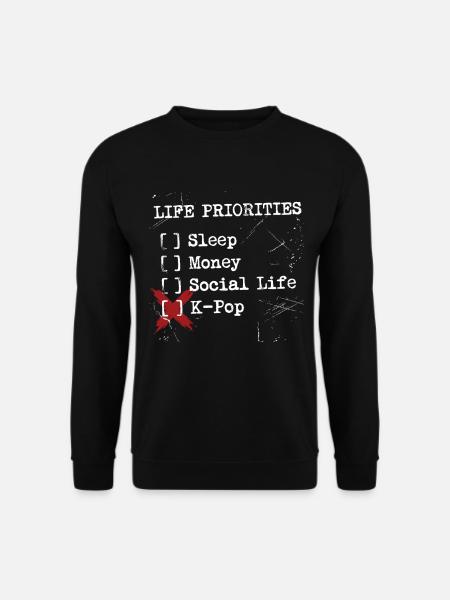 K-Pop Is My Only Priority - Unisex Sweatshirt - black