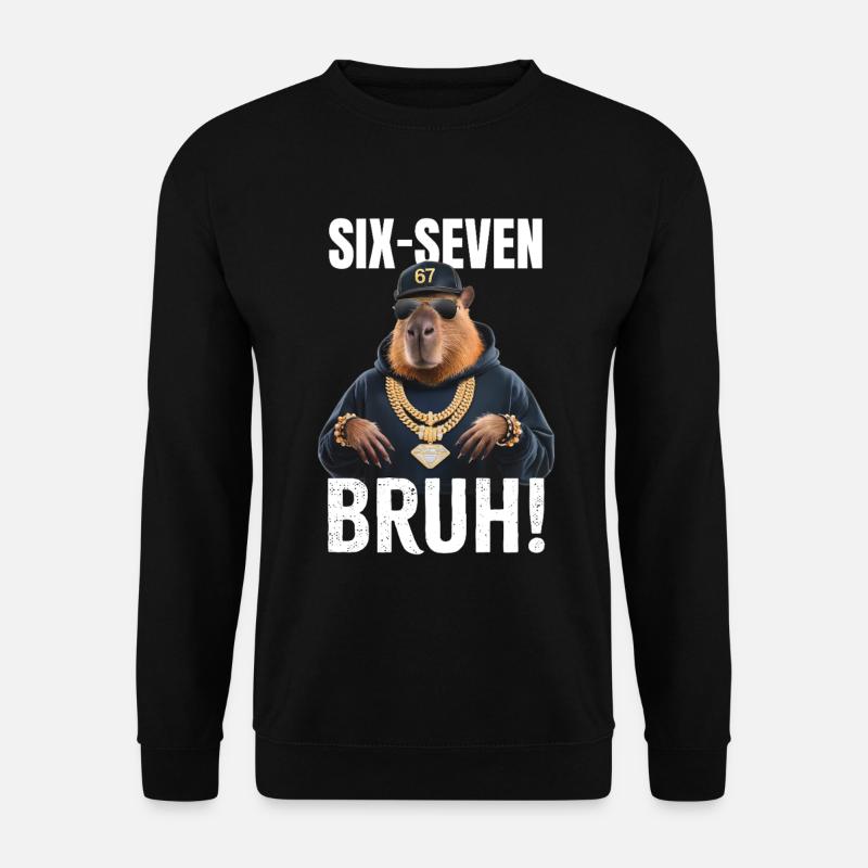 Capyara Sechs Sieben - Unisex Pullover - Schwarz