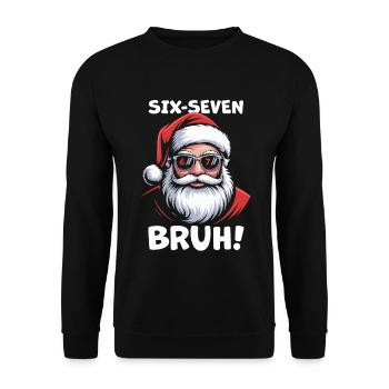 Père Noël Six Sept - Sweat-shirt Unisexe - noir - Devant - Alina (178cm) & Michal (187cm)