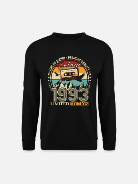 32nd Birthday Cassette December 1993 - Unisex Sweatshirt - black