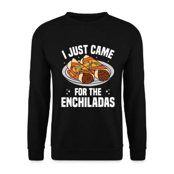 Enchiladas-Kostüm Mexikanische Feinschmeckerküche - Unisex Pullover - Schwarz - Vorne - Alina (178cm) & Michal (187cm)
