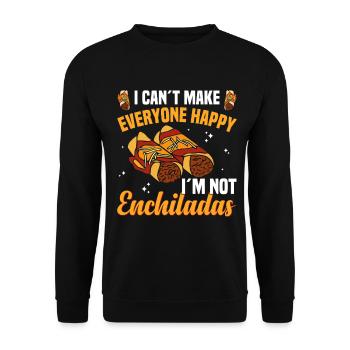 Enchilada Lover Mexikanische Küche Speisegericht - Unisex Pullover - Schwarz - Vorne - Alina (178cm) & Michal (187cm)
