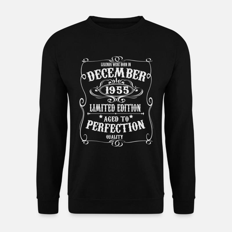 Legends-were-born-in-December-1955 - Unisex Sweatshirt - black