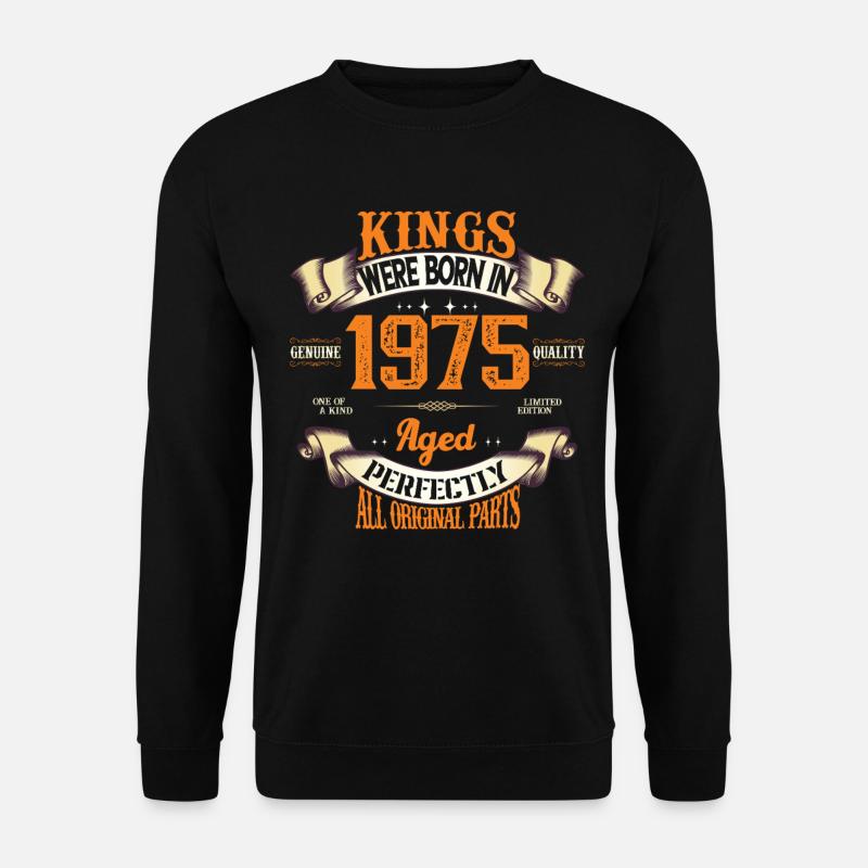 Könige, geboren 1975 - Unisex Pullover - Schwarz