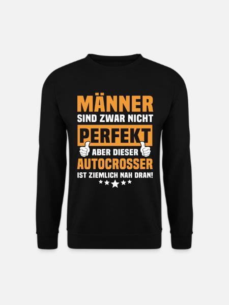 Lustige Autocrosser Sprüche - Unisex Pullover - Schwarz