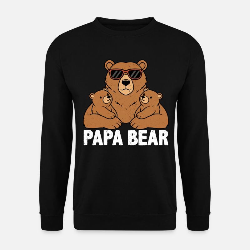 Papa Bear - Unisex Pullover - Schwarz