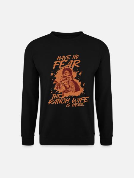 Ehefrau eines Bauern Mutter - Unisex Pullover - Schwarz