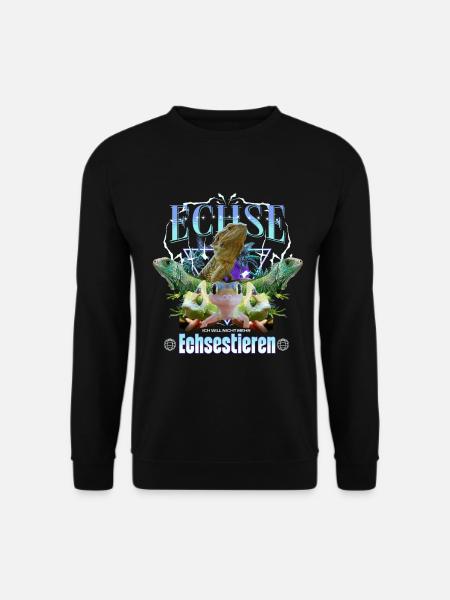 Lizard Y2K Bootleg - Unisex Sweatshirt - black