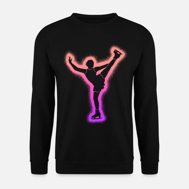 Eiskunstläuferin Eislaufen Mädchen Eiskunstlauf - Unisex Pullover - Schwarz