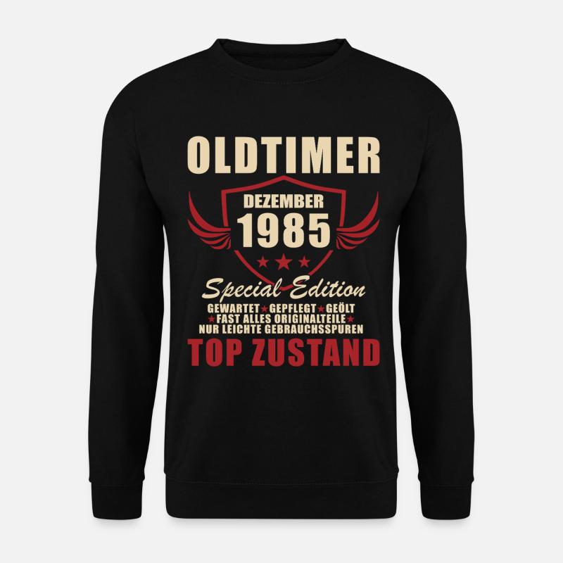 Oldtimer December 1985 Special Edition - Unisex Sweatshirt - black