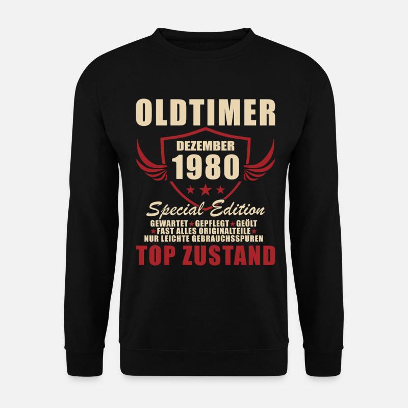 Oldtimer December 1980 Special Edition - Unisex Sweatshirt - black