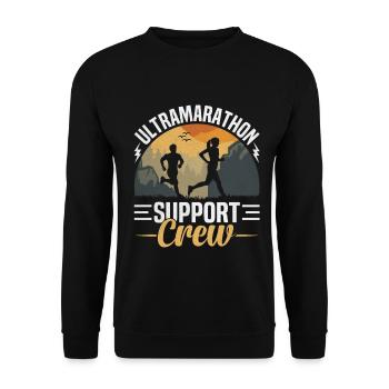  Ultra Marathon Running 50 Miles Runner - Unisex Sweatshirt - black - Front - Alina (178cm) & Michal (187cm)