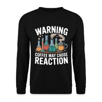 Humor from the everyday laboratory life of a chemical engineer - Unisex Sweatshirt - black - Front - Alina (178cm) & Michal (187cm)