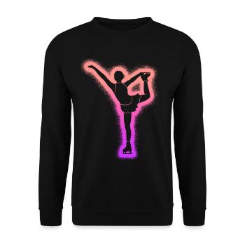 Patineuse artistique Patinage artistique Femmes patinage artistique - Sweat-shirt Unisexe - noir - Devant - Alina (178cm) & Michal (187cm)
