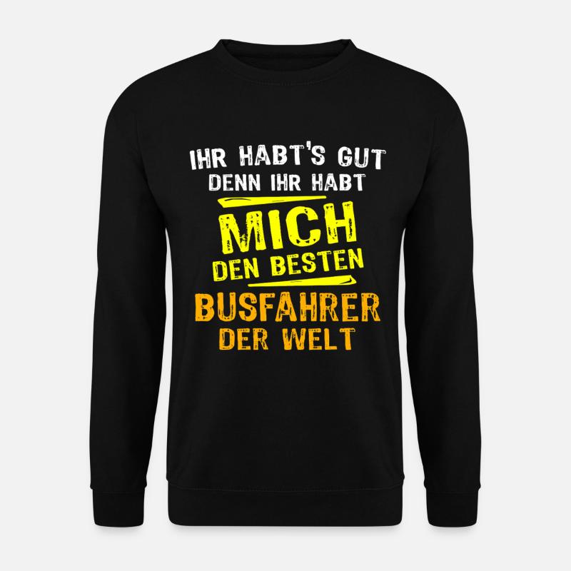 Busfahrer Geschenk - Unisex Pullover - Schwarz