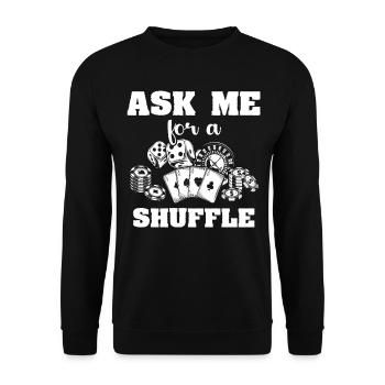 Casino Casino Players - Unisex Sweatshirt - black - Front - Alina (178cm) & Michal (187cm)