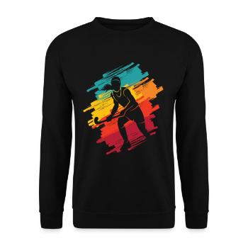Feldhockey Hockeyspieler Mädchen Damen Hockey - Unisex Pullover - Schwarz - Vorne - Alina (178cm) & Michal (187cm)