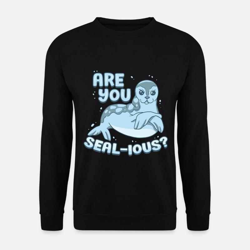 Phoques de la Groenpe Êtes-vous phoque ? - Sweat-shirt Unisexe - noir