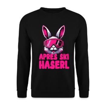 Lapin d’après-ski - Sweat-shirt Unisexe - noir - Devant - Alina (178cm) & Michal (187cm)