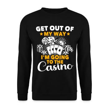 Casino Casino Game - Unisex Sweatshirt - black - Front - Alina (178cm) & Michal (187cm)