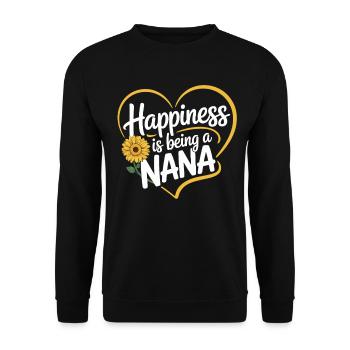 Glück Oma Sein - Unisex Pullover - Schwarz - Vorne - Alina (178cm) & Michal (187cm)