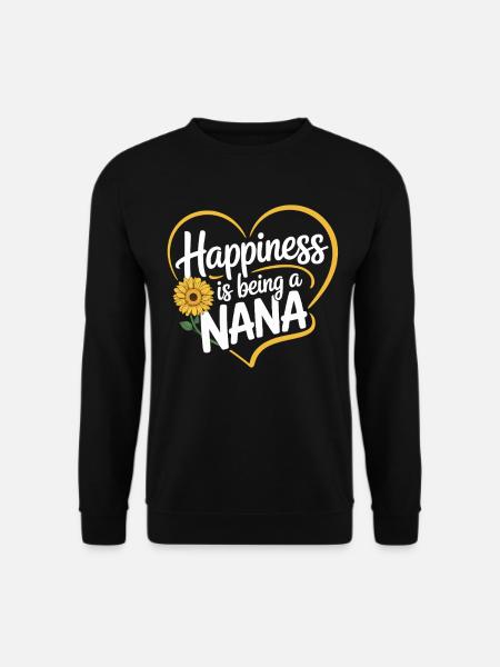Happiness Being a Grandma - Unisex Sweatshirt - black