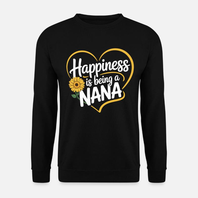 Happiness Being a Grandma - Unisex Sweatshirt - black