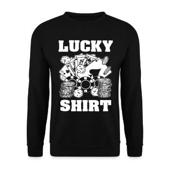 Casino Casino Players - Unisex Sweatshirt - black - Front - Alina (178cm) & Michal (187cm)