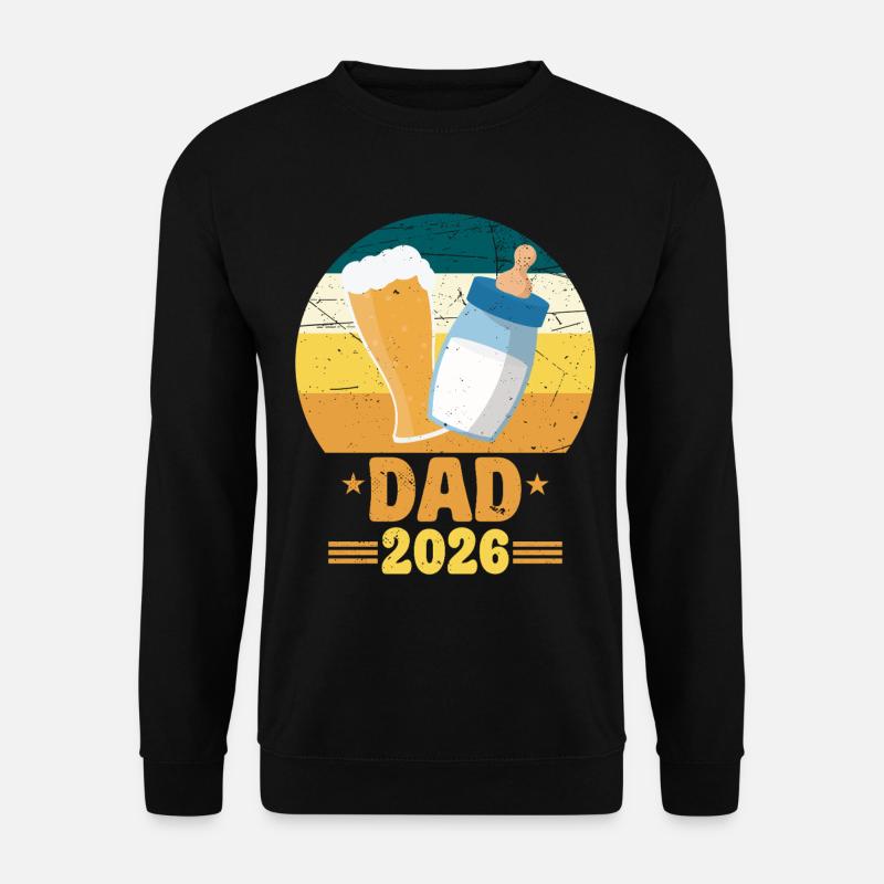 Dad 2026 Daddy-to-be Baby Ad Dad - Unisex Sweatshirt - black