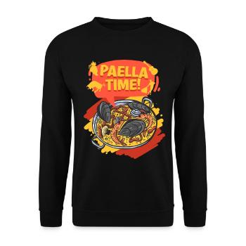 Paella Time - Unisex Pullover - Schwarz - Vorne - Alina (178cm) & Michal (187cm)