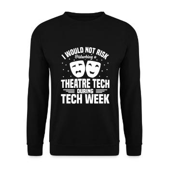 Équipe de scène Technicien de théâtre Technicien éclairage - Sweat-shirt Unisexe - noir - Devant - Alina (178cm) & Michal (187cm)