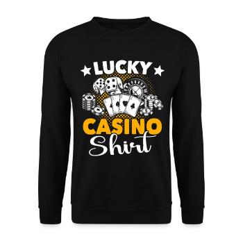 Casino Gambling - Unisex Sweatshirt - black - Front - Alina (178cm) & Michal (187cm)