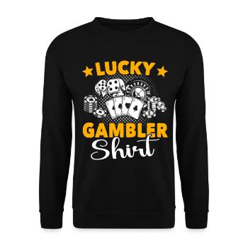 Casino - Unisex Pullover - Schwarz - Vorne - Alina (178cm) & Michal (187cm)