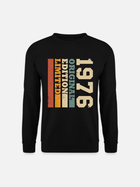 Original 1976 Jahrgang Vintage Geburtstag Retro - Unisex Pullover - Schwarz