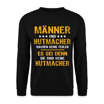 Le dicton du Chapelier - Sweat-shirt Unisexe - noir - Devant - Alina (178cm) & Michal (187cm)