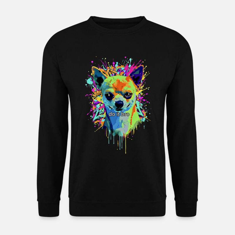 Chihuahua Graffiti Pop Art - Unisex Sweatshirt - black