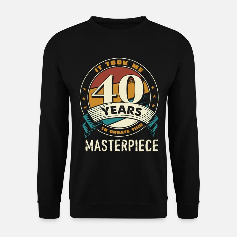 40 ans d’anniversaire du chef-d’œuvre - Sweat-shirt Unisexe - noir